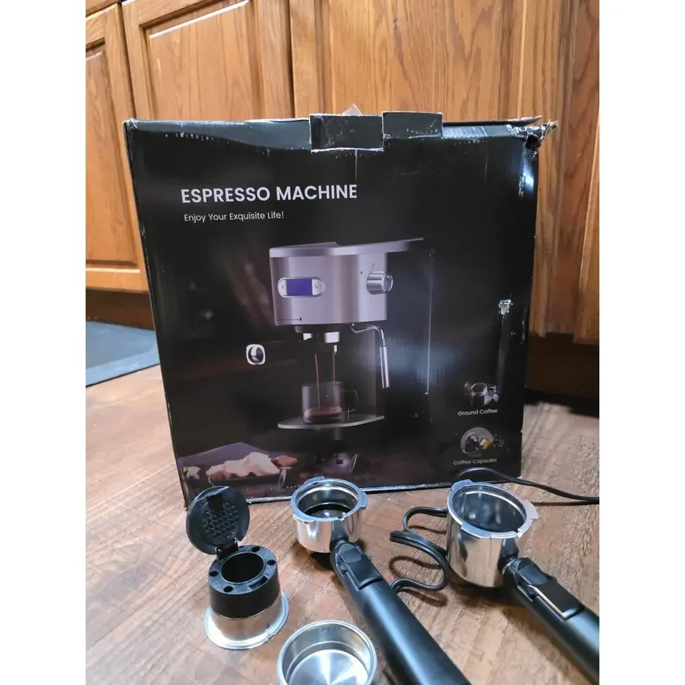 Espresso Machine, Cafissimo Pod Compatible 20 Bar w/ Manual, Kismile #CM8054-BLK